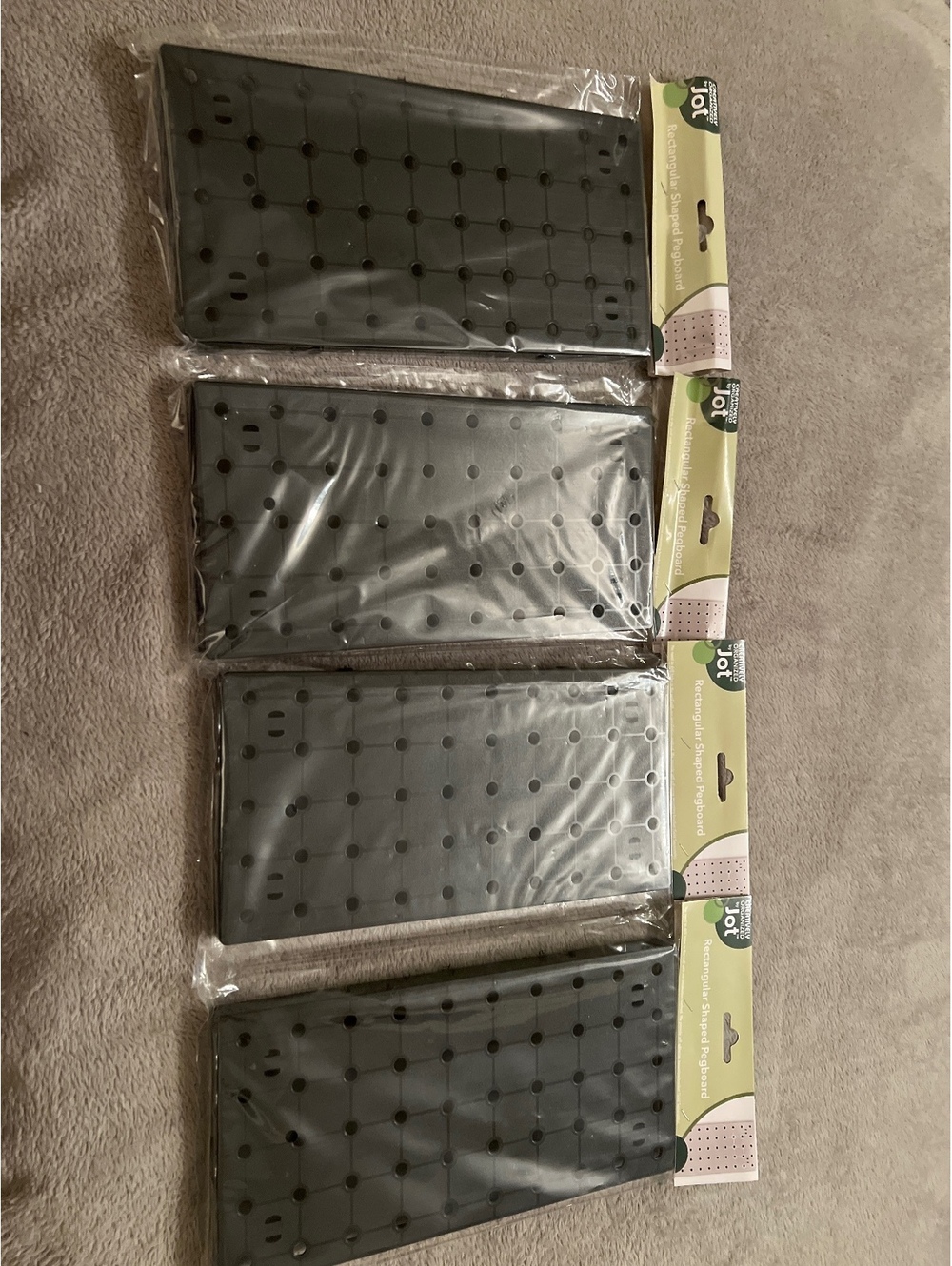 Creatively Organized by Jot Rectangular Shaped Pegboard Set